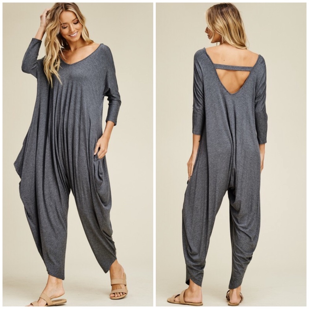 ❄️LAST1️⃣//GRAY HAREM JUMPSUIT - Picture 2 of 4